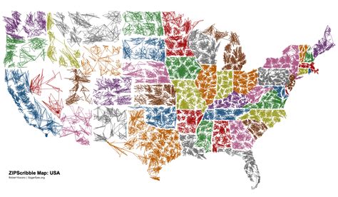 Us States Map With Zip Codes Fancie Shandeigh