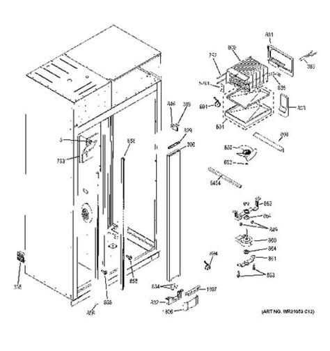 Ge Monogram 48 Refrigerator Parts Diagram