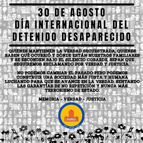 30 de agosto Día Internacional del Detenido Desaparecido ADEOM