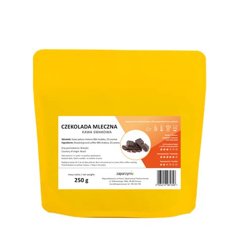 Kawa Smakowa Czekolada Mleczna Ziarnista 250g 250g Kawa Kawa