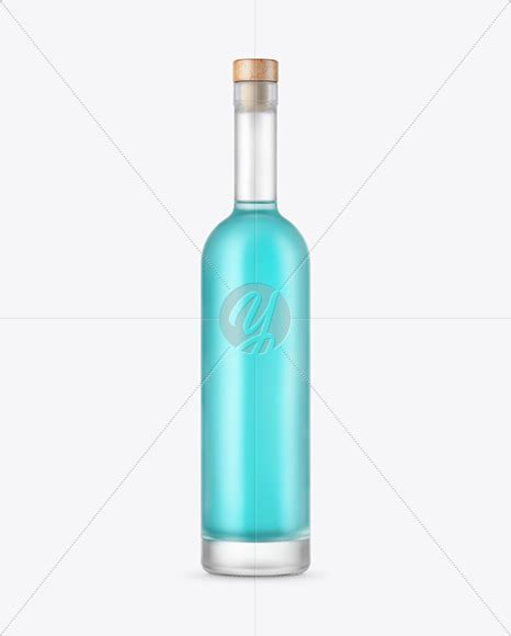 Frosted Glass Liquor Bottle Mockup Free Download Images High Quality Png  45242