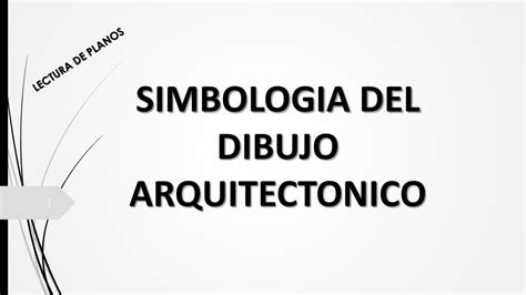 Simbolog A Del Dibujo Arquitect Nico Apuntes De Ingenieria Civil Udocz