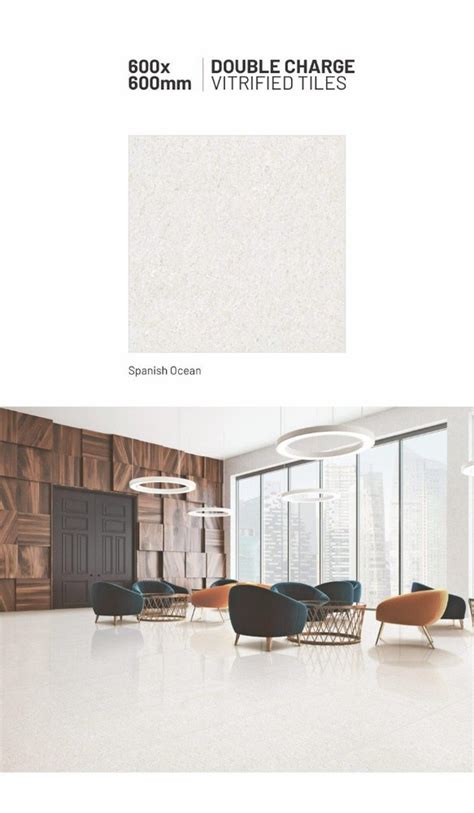 Ceramic Glossy Double Charge Vitrified Floor Tile Polished Thickness