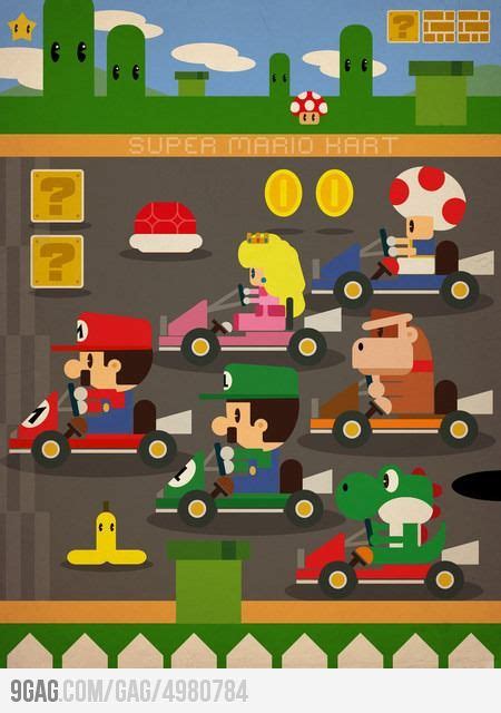 Mario Kart 2D | Mario kart, Mario, Super mario