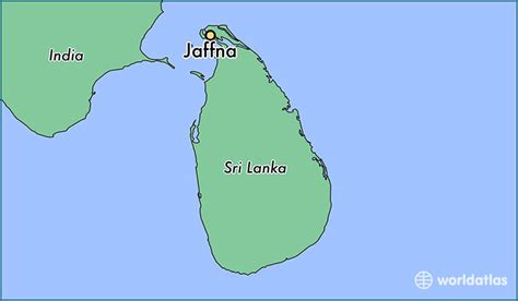 Jaffna sri lanka map - lasopaprints