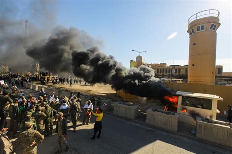 Photos Iraqi Shiites Break Into Us Embassy In Baghdad