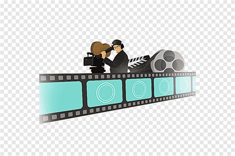 Film Graphique Cartoon Illustration Cartoon Film And Camera Man Texte