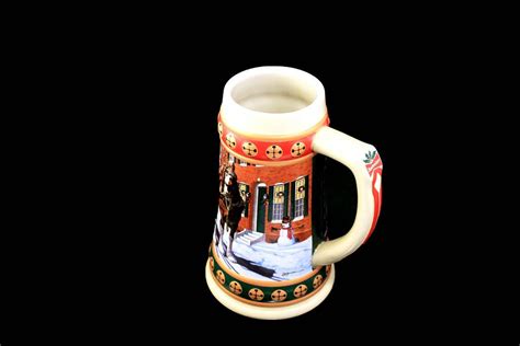 Budweiser Holiday Stein Hometown Holiday Beer Stein Etsy