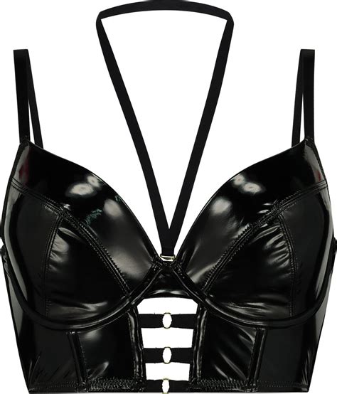 Hunkemöller Lingerie Dames Voorgevormde longline beugel bh Seductress Zwart maat D75 bol