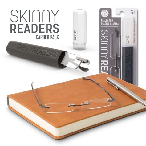 Skinny Readers Carded Option Slim And Lightweight Reading Glasses If