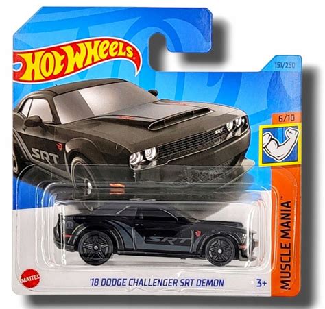 Машинка Hot Wheels 18 DODGE CHALLENGER SRT DEMON фото отзывы