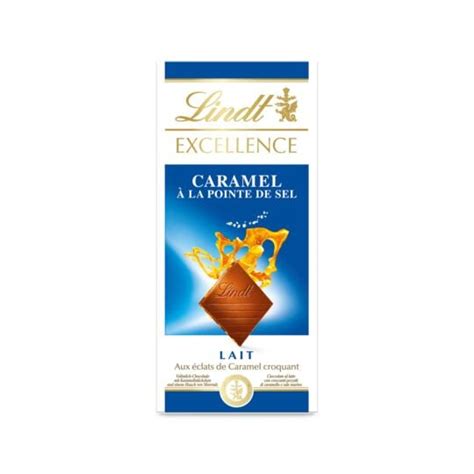 Tablette De Chocolat Lait Caramel Fleur Sel Excellence Lindt La