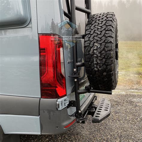 Aluminess Rear Door Ladder Box Tire Carrier Kit