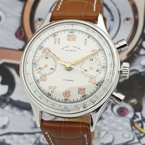 Favre Leuba Chronographe Suisse Cal Vênus 188 NO Catawiki