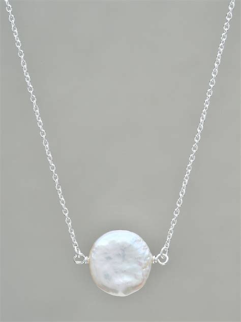 Fresh Water Pearl Necklace Sterling Silver Om Gallery