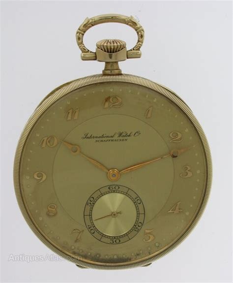 Antiques Atlas Kt Yellow Gold I W C Schaffhausen Pocket Watch