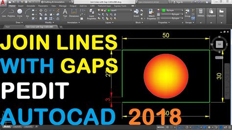 Autocad Join Lines With Gaps Using Pedit Command Youtube