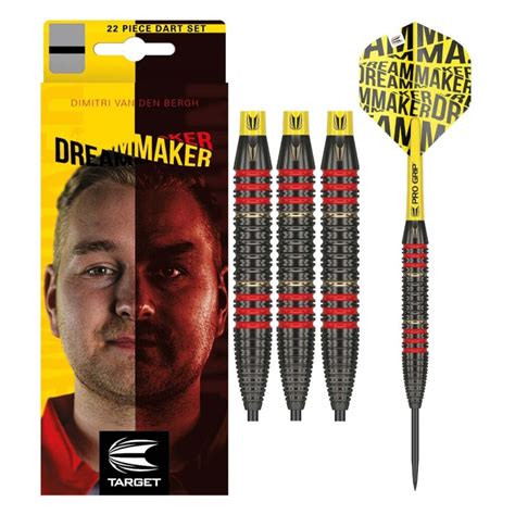 Target Dimitri Van Den Bergh Steeltip Dartpijlen Brass 22 Gram