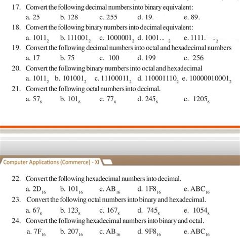 Number System Assignment Computer Application Assignment Teachmint