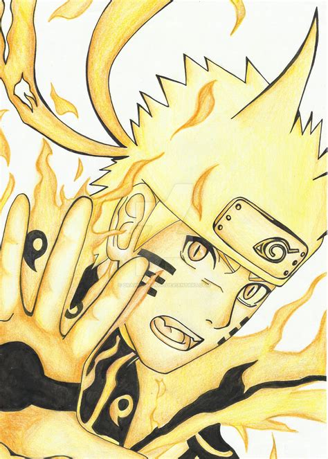 Naruto bijuu mode by Drawingmango on DeviantArt