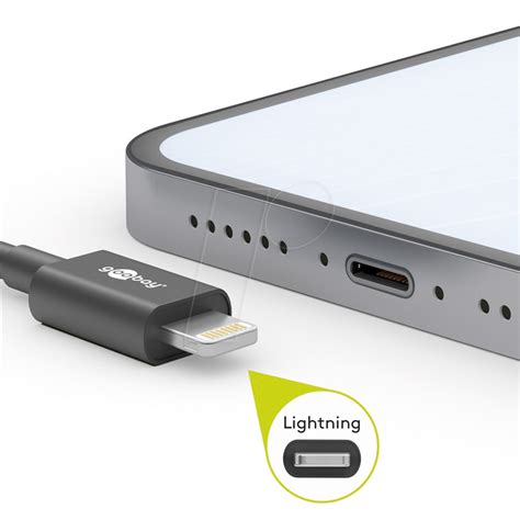 Goobay Lightning Usb C Lade Und Synchronisations Vollmetall