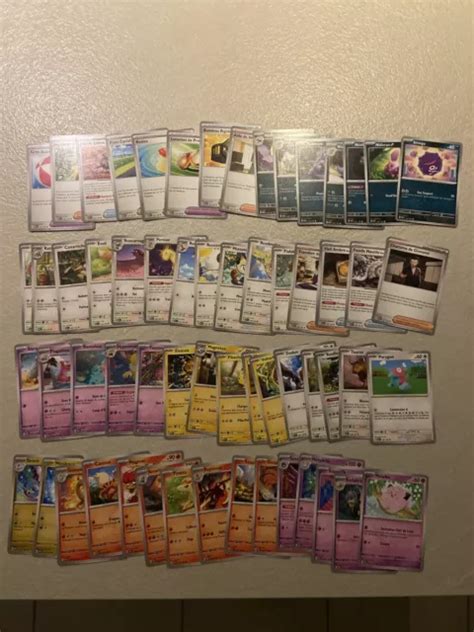 LOT DE 122 Cartes Pokemon 151 Ev3 5 Communes Et Unco Neuves Fr Sans