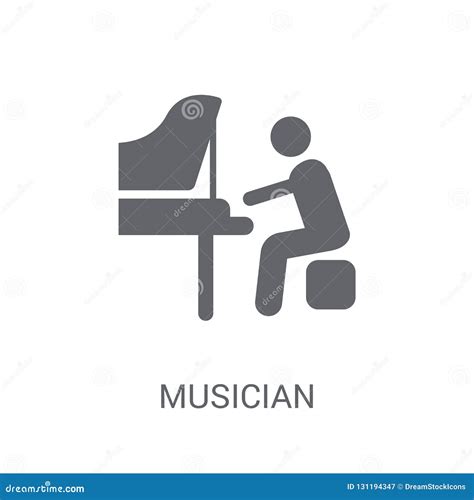 Musician Icon. Trendy Musician Logo Concept on White Background Stock ...