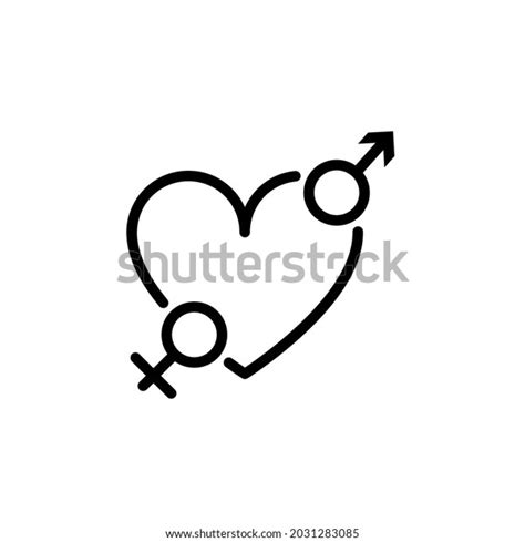 Male Female Sex Symbol Shape Concept Stock Vector Royalty Free 2031283085 Shutterstock