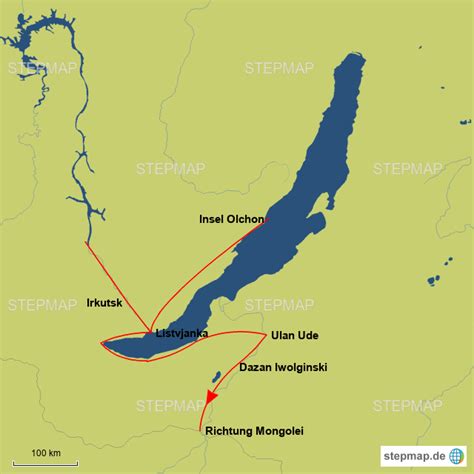 Stepmap Baikalsee Landkarte F R Asien