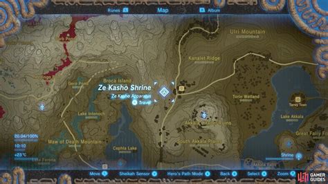 Ze Kasho Shrine Akkala Region Towers And Shrines The Legend Of