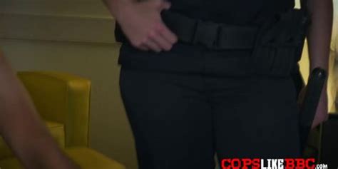Hot Female Cops With Big Boobs Are Having Hardcore Sex With A Black