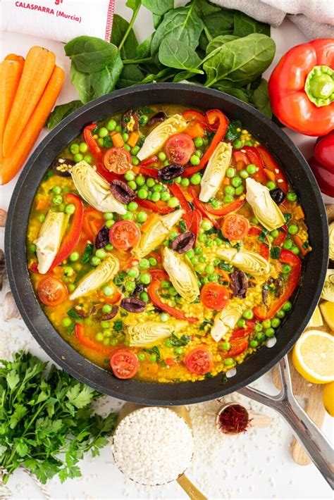 Spanish Vegetarian Paella Ready In Minutes