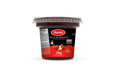 Doce De Morango 350g Aurea Alimentos