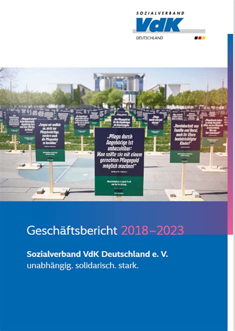 Geschäftsbericht 2018 2023 Sozialverband VdK Deutschland e V