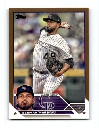 2023 Topps 325 German Marquez Colorado Rockies Gold India Ubuy