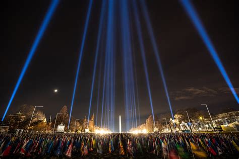 On a Sparse Inauguration Day, an Art Installation of a Field of Flags ...