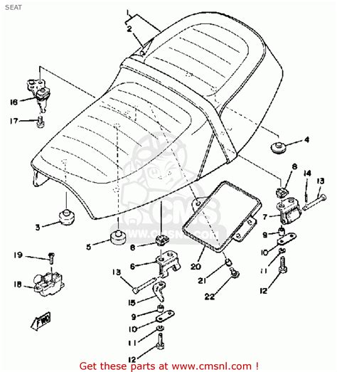 2L0W247200 Double Seat Assy Yamaha Buy The 2L0 W2472 00 00 At CMSNL