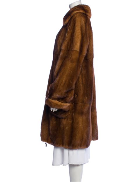 Fendi Vintage Mink Fur Coat Brown Coats Clothing Fen The