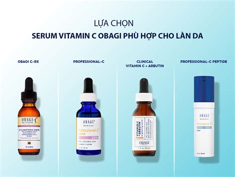 LỰa ChỌn Serum Vitamin C Obagi PhÙ HỢp Cho LÀn Da CỦa BẠn