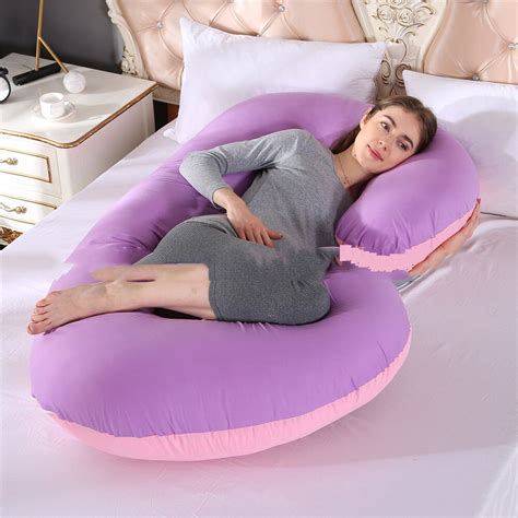 Large C-Shaped Pregnancy Pillow Prenatal Pillow Postpartum Nursing ...