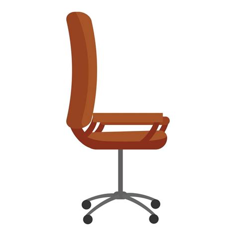 Office Desk Chair Icon Cartoon Vector Side Back Vector Art At