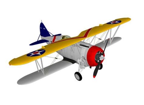 Grumman F3F-1 - 3D Model - 75386 - Model COPY - Default