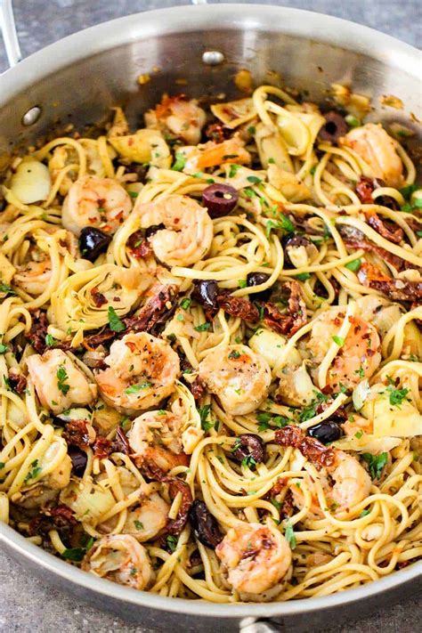 Mediterranean Pasta With Shrimp How To Feed A Loon