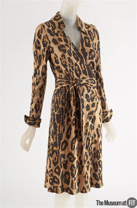 Museum Held 1973 Diane Von Furstenberg Leopard Wrap Dress Shrimpton