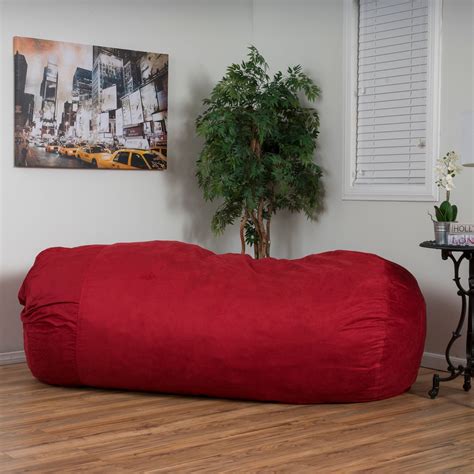 Larson 8 Foot Lounge Beanbag Chair By Christopher Knight Home Overstock 7673905 Bean Bag