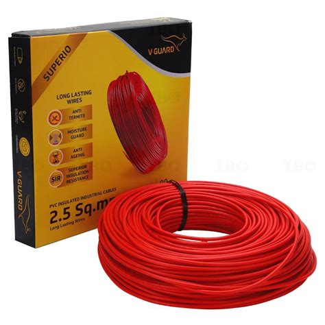 V Guard PVC House Wire Roll Length 300 M Wire Size 2 5 Sqmm At