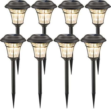 Maggift Pack Outdoor Solar Lights For Yard Waterproof Solar Pathway