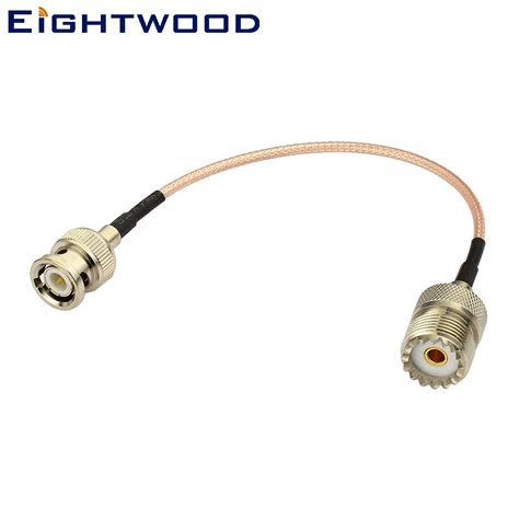 Eightwood Rf Coaxial Coax Truck Antenna Adapter Cable Assembly Bnc Male