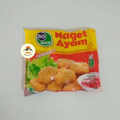 Jual So Nice Nugget Ayam Bulat Atau Stik 500gr Shopee Indonesia