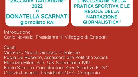 Premio Zaccaria Tartarone Tutto Pronto Per La Sesta Edizione A